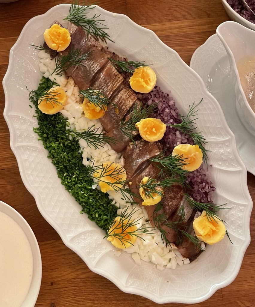 matjessill med brynt smör