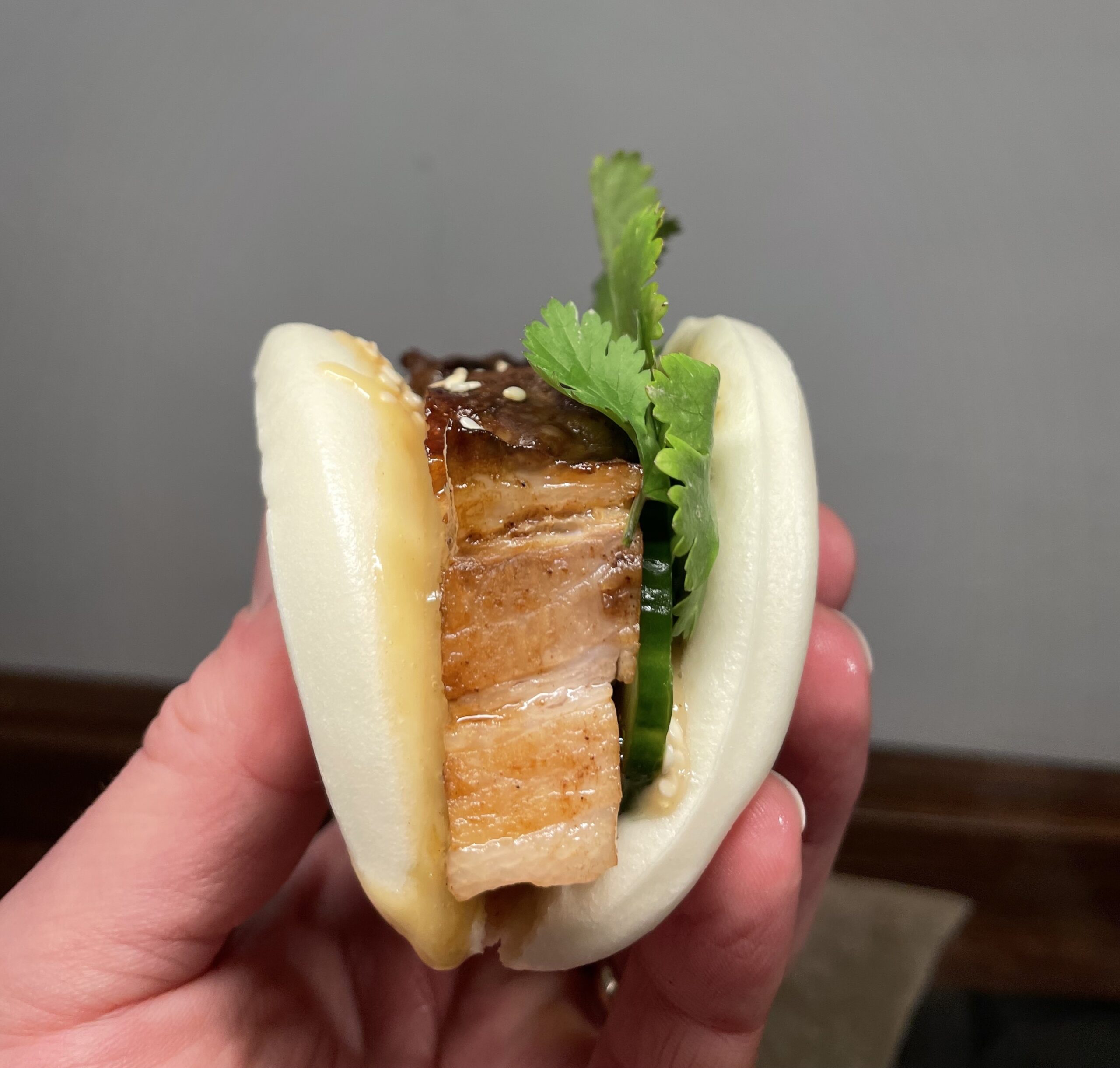 steamed pork bao bun
