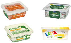kollage av bredbart smör o margarin kcal 150x250